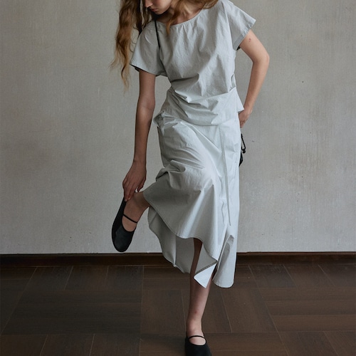 Minimal Flare Long Skirt T4645