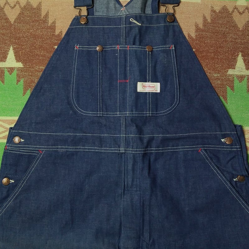 60s POWR HOUSE Denim Overalls （W45） DEAD-STOCK | Wonder Wear  ヴィンテージ古着ネットショップ powered by BASE