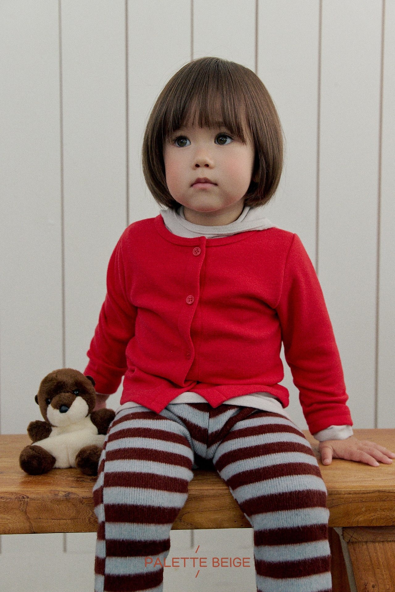 the beige［取寄］slim cardigan 26winter
