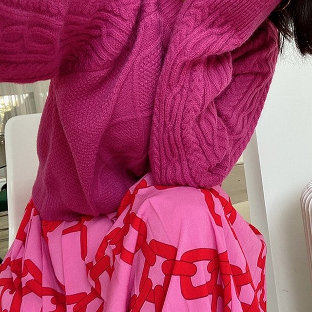 cable knit cardigan　10086