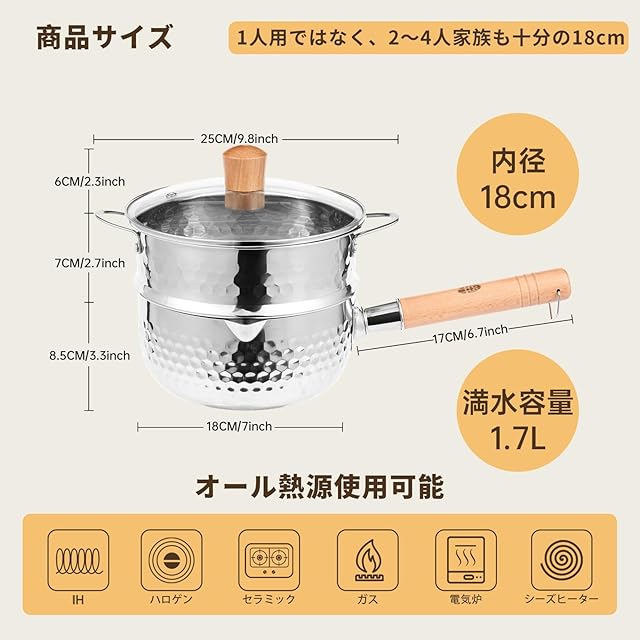 フィスラー 両手鍋 20cm ガラス蓋 無水調理/IH対応 フィスラー 両手鍋