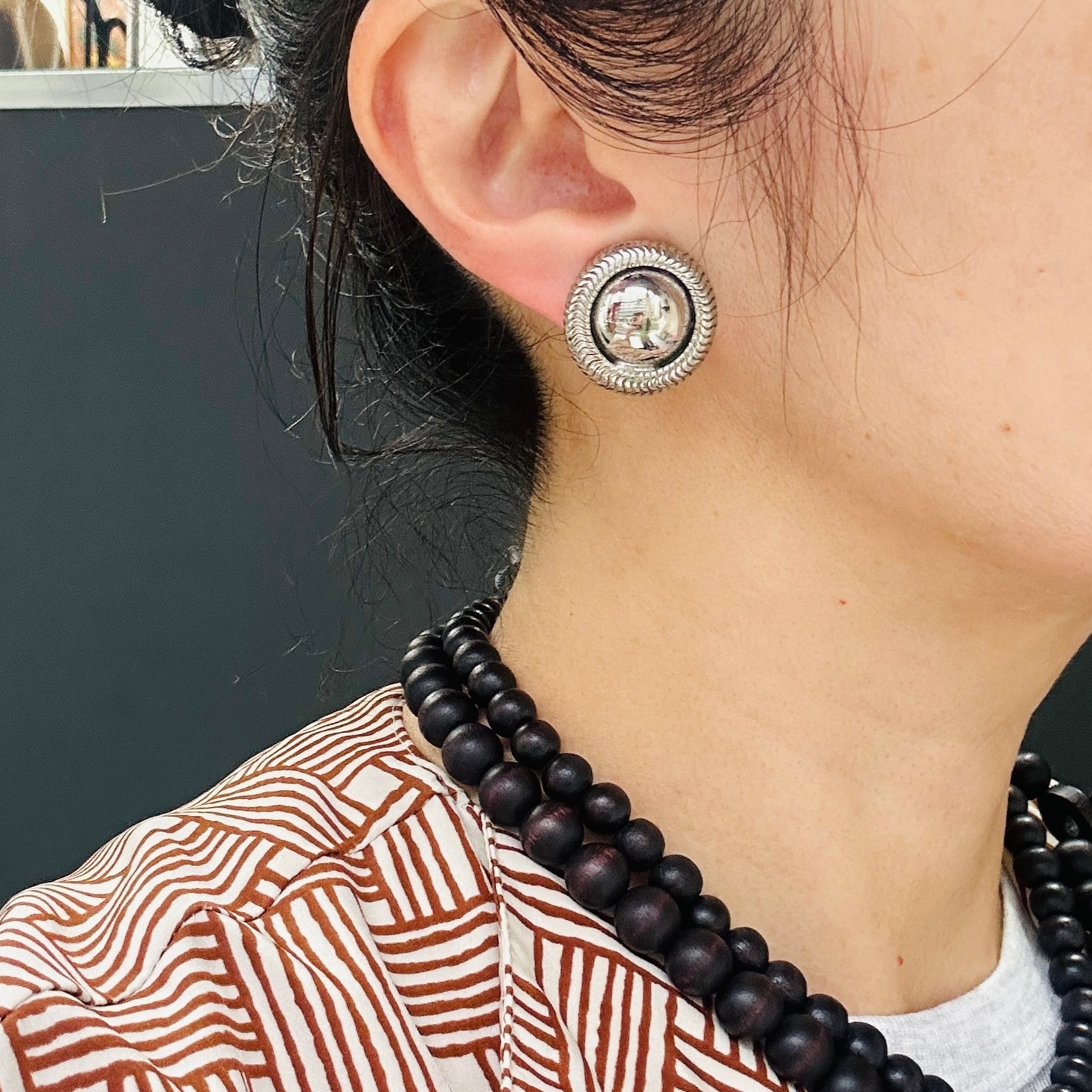 シルバー メタル イヤリング シルバーメタルイヤリング | Milo Antiques & Vintage