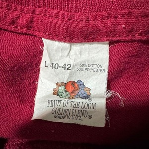 80s Pocket TEE FRUIT OF THE LOOM  耳付き ポケットTシャツ 無地