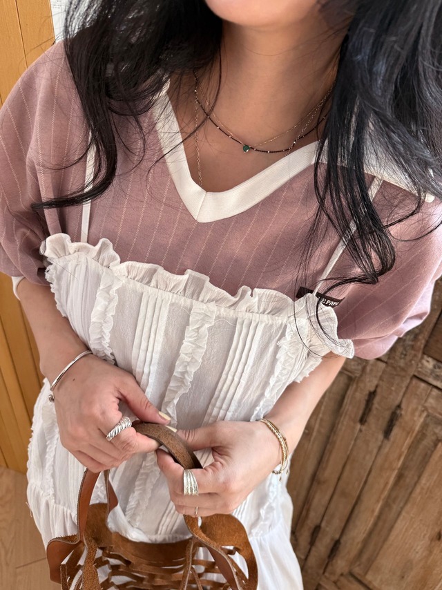 《予約》ojo de papa ¨ adult) mango dress ... white ¨ 2nd 26summer