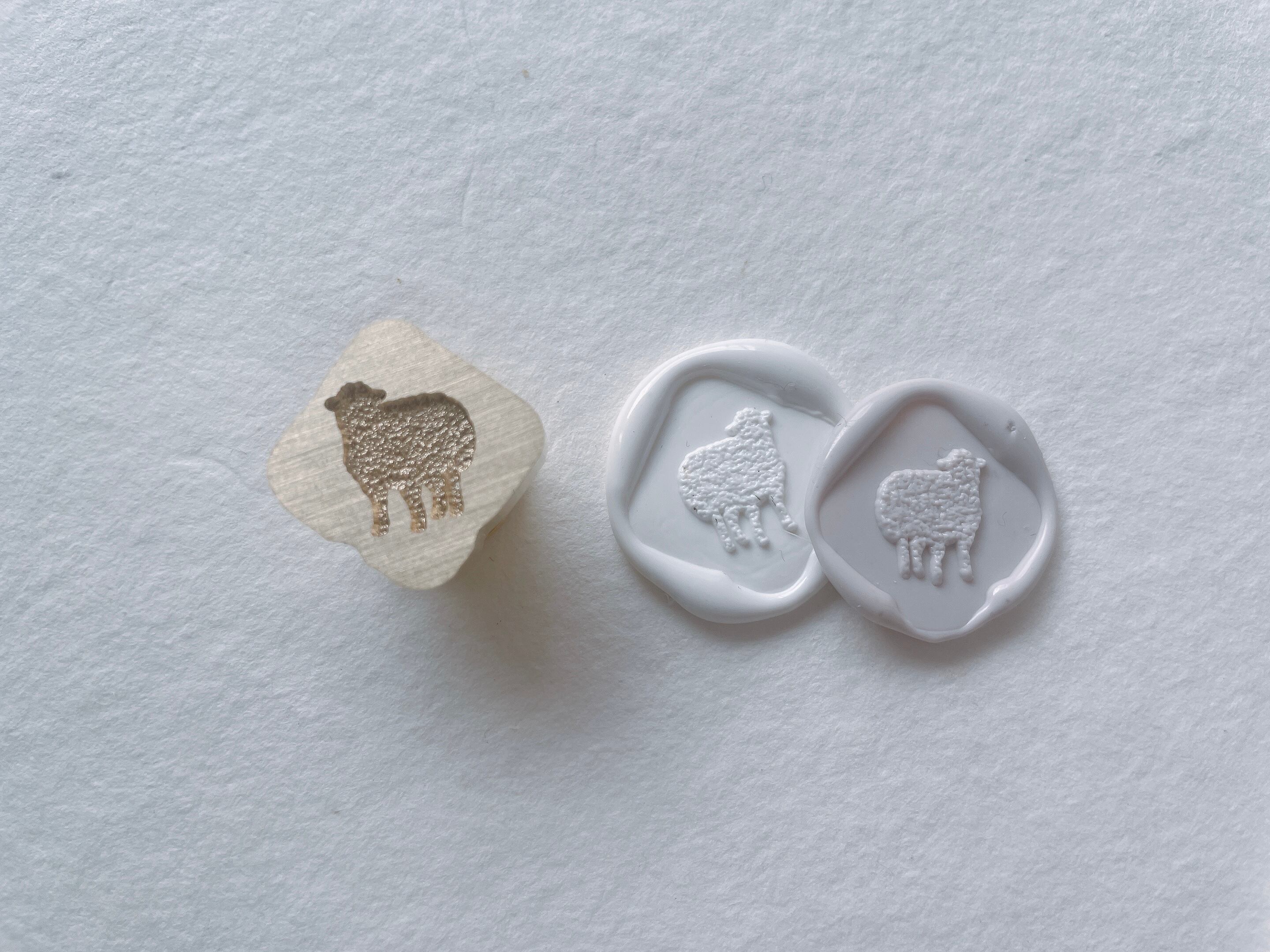 Wax Stamp -  もこもこ羊/スタンプヘッド