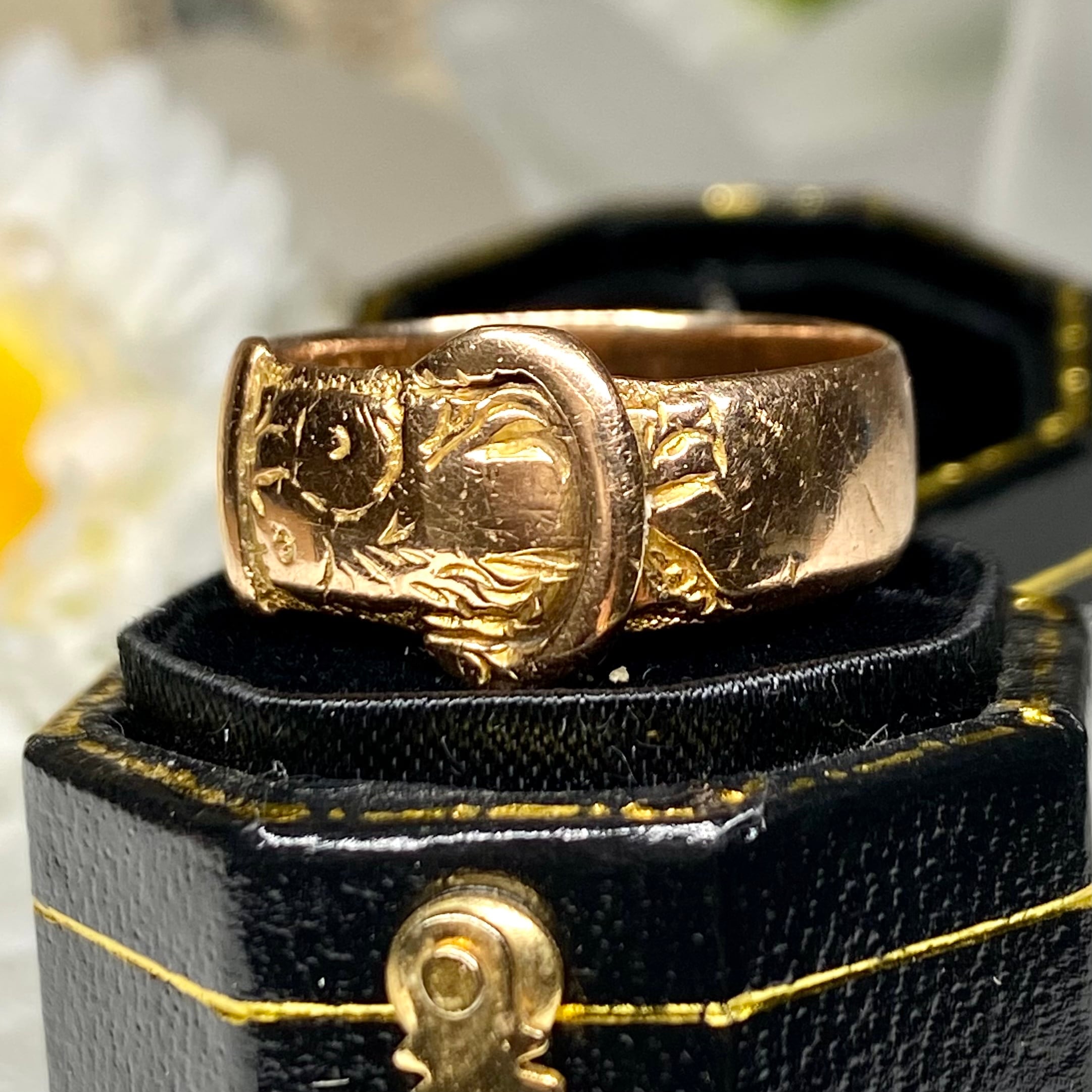 1918年製 buckle ring イギリス アンティーク バックルリング 