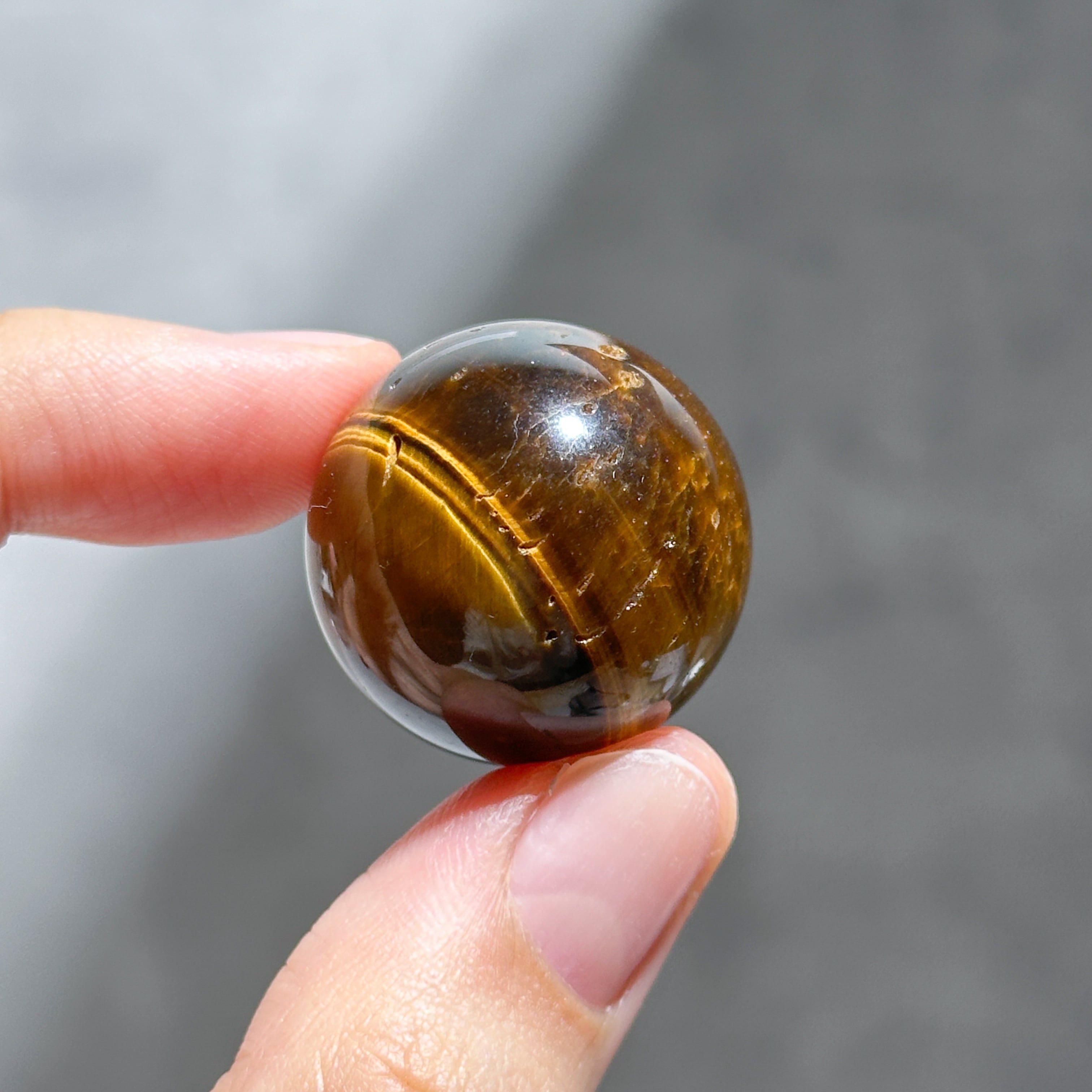 タイガーアイ スフィア（丸玉）14◇Tiger's eye◇天然石・鉱物