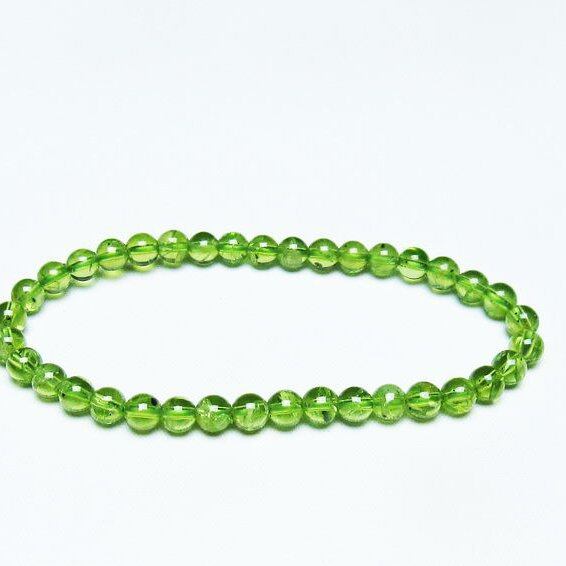 ペリドット ブレスレット 5mm 一点物 メール便可 [M便 1/10] 111-45052