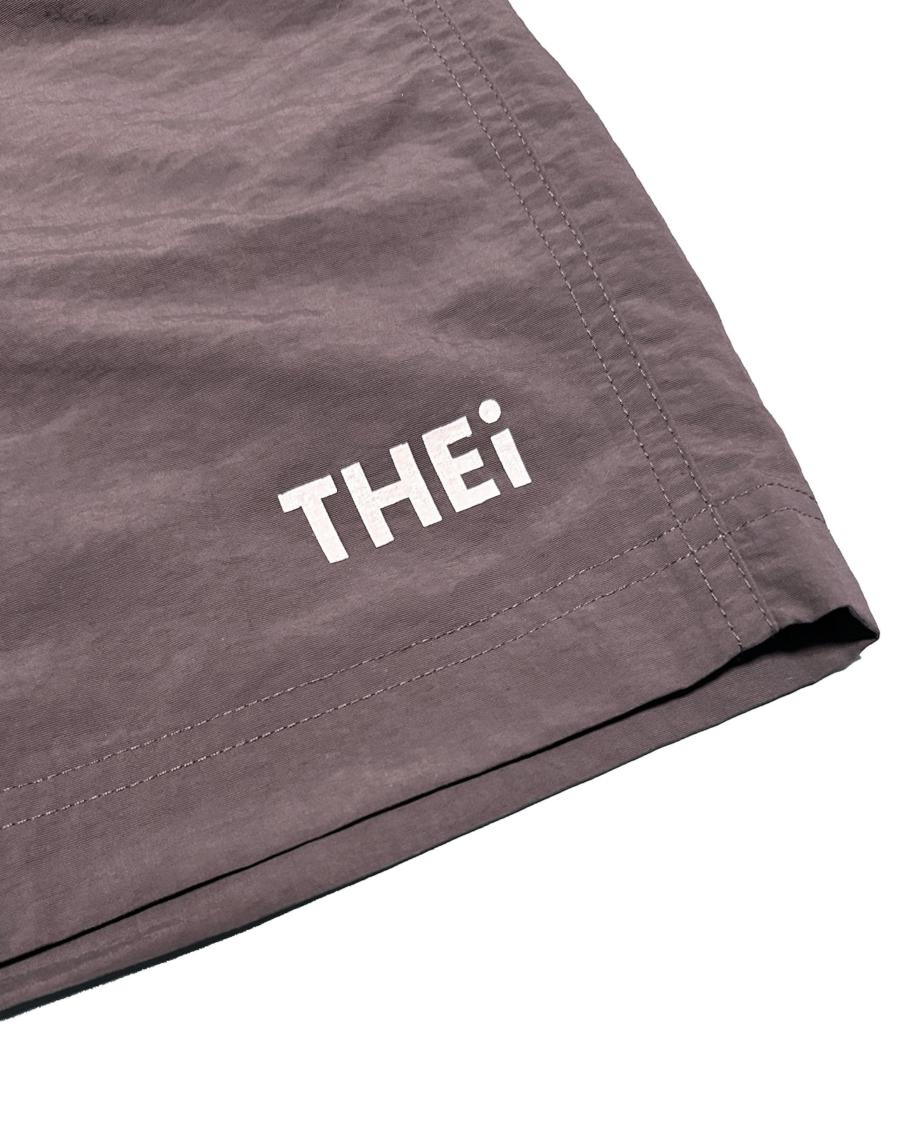 BASIC ONE POINT NYLON EASY SHORTS - CHARCOAL GRAY