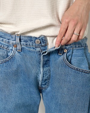 BLESS "Triplejeans 〔Vintage Denim Blue〕Size : L"