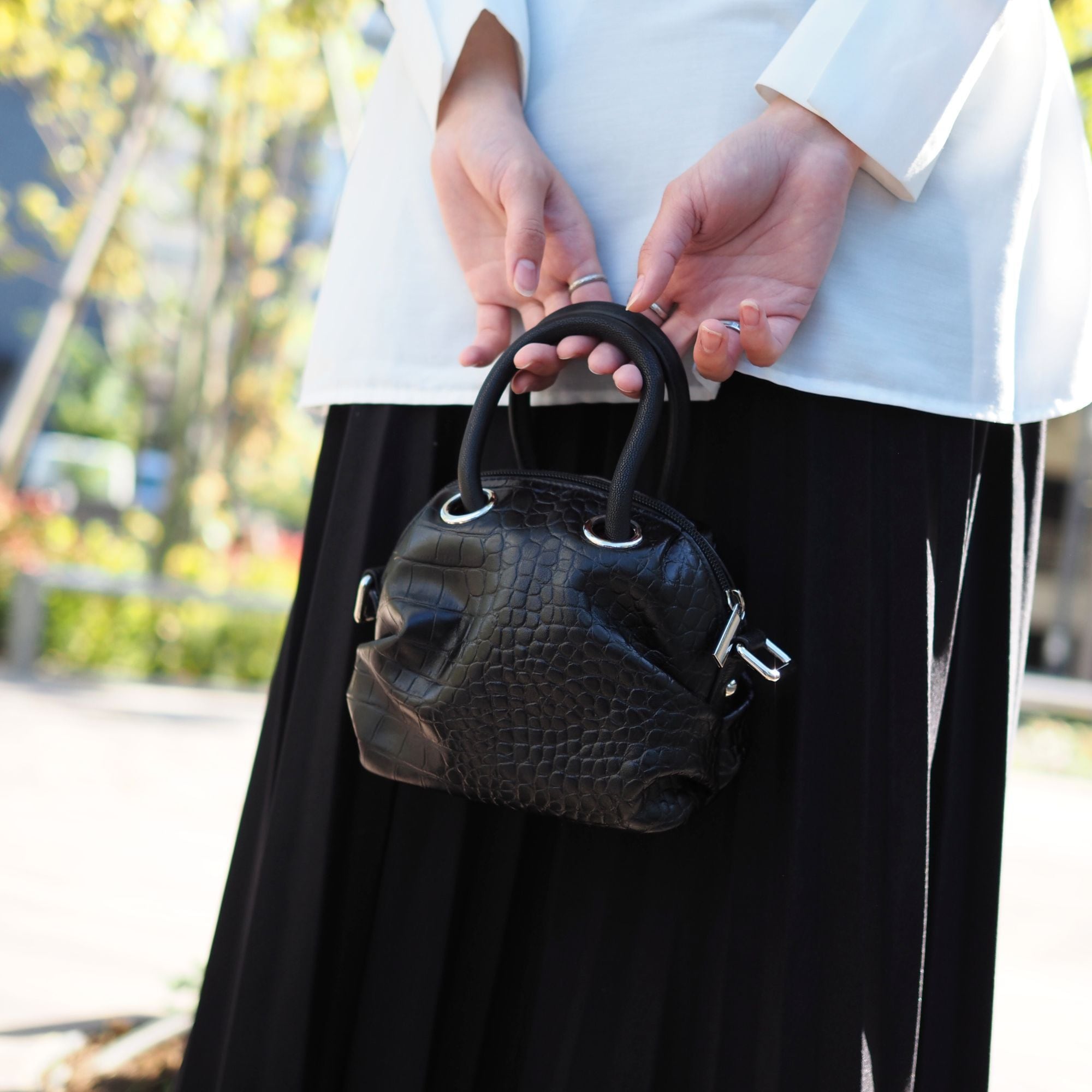 【40%OFF】キュートな2Wayショルダーバッグ AAW-0007N(090909) ブラック【super price】