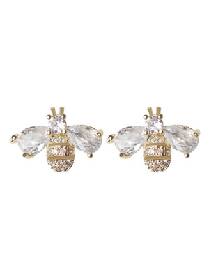 Bee Zircon Earrings