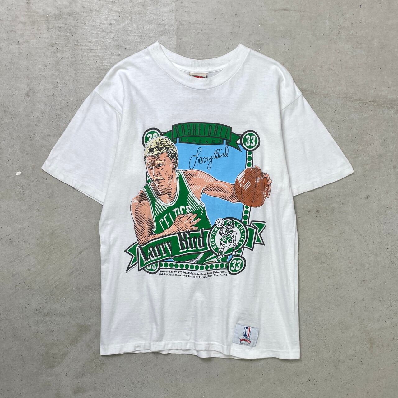 80年代 USA製 NBA Larry Bird ラリーバード プリントTシャツ メンズM 