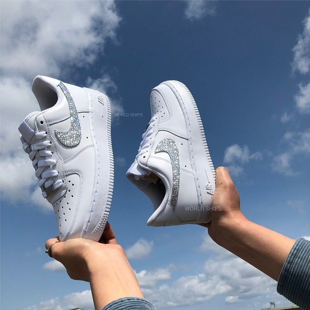 ナイキ エアフォース1 ナイキ スニーカー メンズ カスタム スワロフスキー クリスタル Nike Air Force 1 Swarovski Nike 625 Select Shop Ce