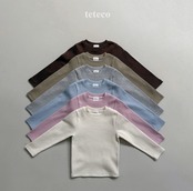 【取寄】teteco デイリーリブTシャツ｜秋服｜韓国子供服｜ 26/AT