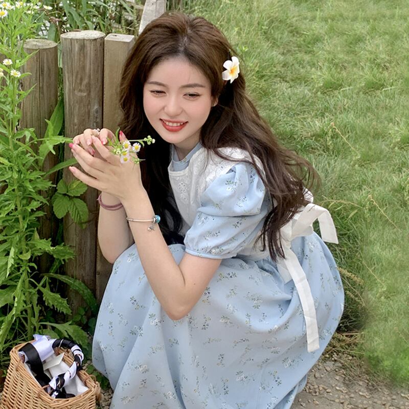 サマースタイルドレス 大人ガーリー スウィート キュート カジュアル 夏物 スーパーモール3372394518