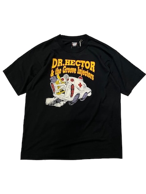 90s "Dr.HECTOR & the Groove Injectors" 1991 TOUR print T-shirt【北口店】アーティスト プリントTシャツ