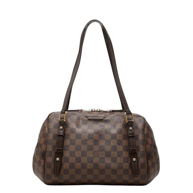 ルイ ヴィトン ダミエ リヴィントンPM トートバッグ ショルダーバッグ N41157 ブラウン PVC レザー レディース LOUIS VUITTON 【中古】