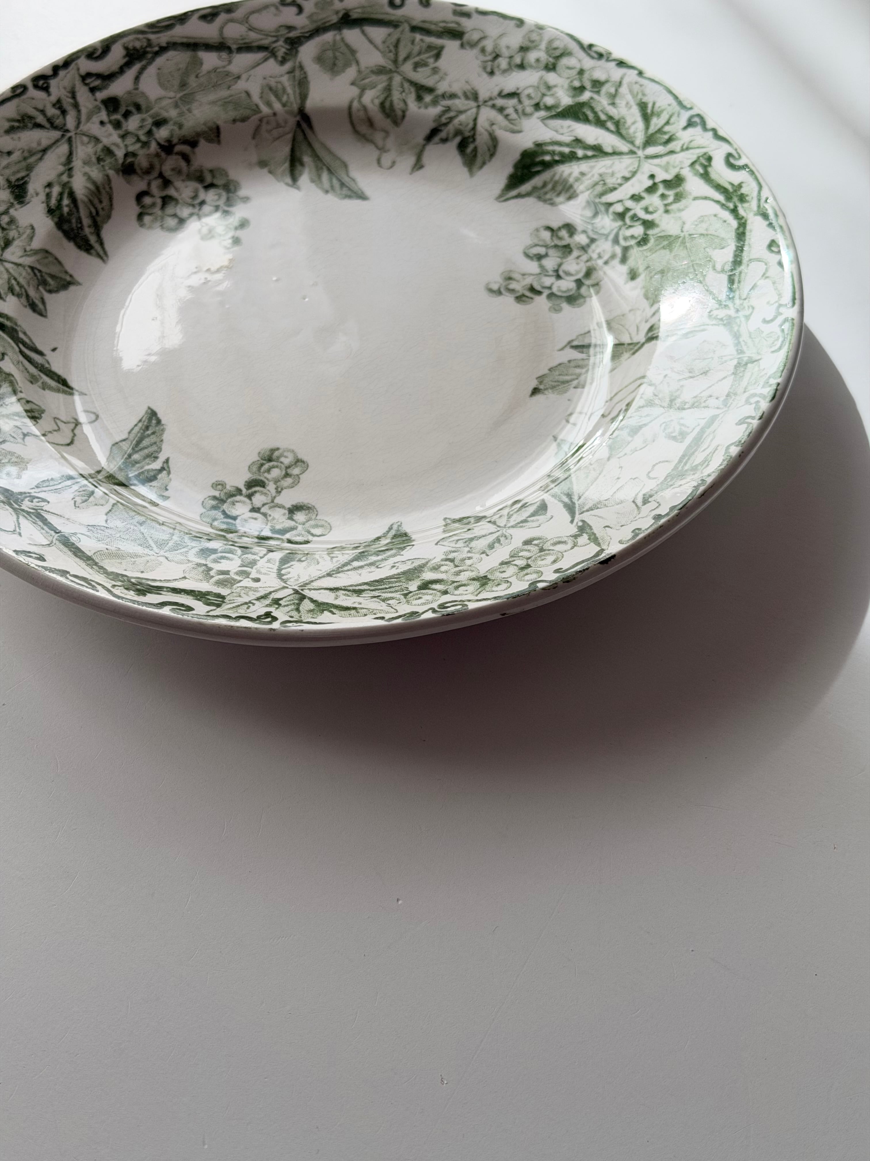 クレイユモントロー　KANTARA フランスアンティーク Creil et Montereau クレイユモントロー / “KANTARA” 平皿プレート