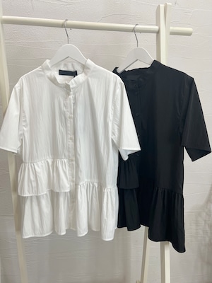 【MICALLE MICALLE】アシメデザインブラウス
