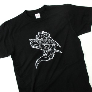 フトアゴヒゲトカゲ Tシャツ am86 線画 爬虫類 アニマル