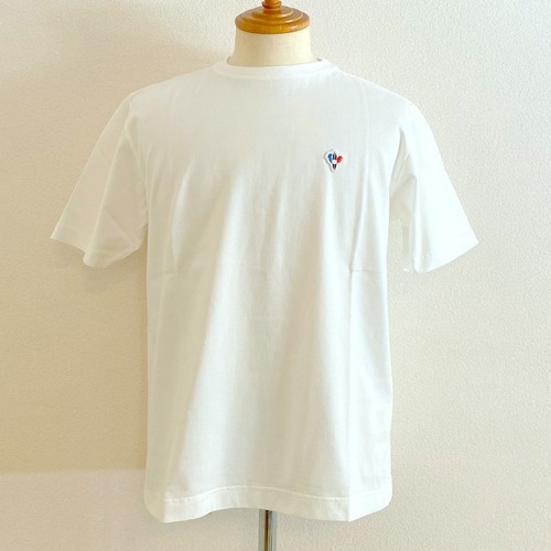 One Point Patch Tee　White