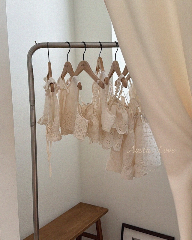 ⭐︎即納⭐︎[Aosta] lace jenny open vest