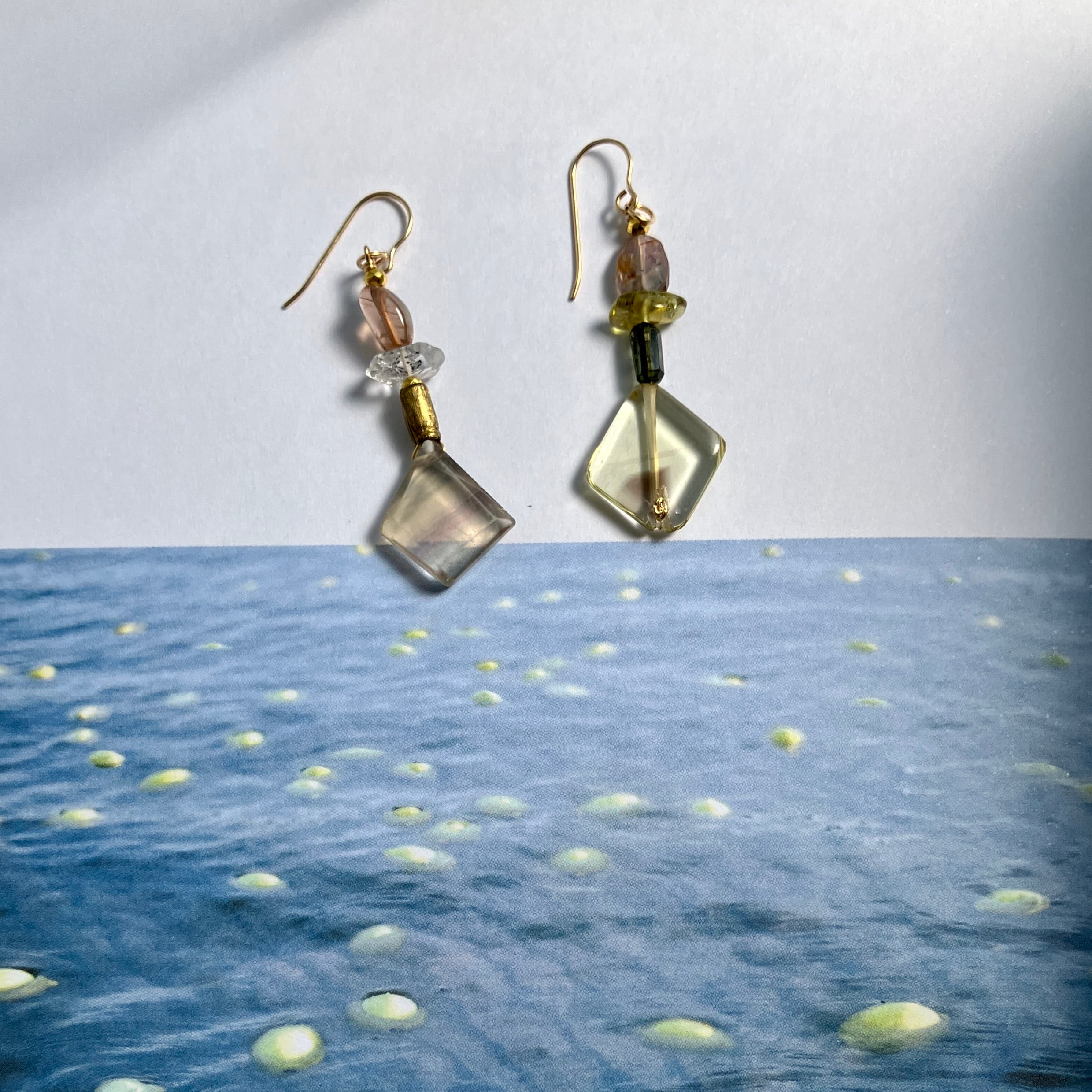 COCORU ココル K14gfフックピアス 1点もの イヤリング等変更可 | simon