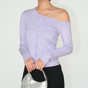 Knit Offshoulder Slim Long sleeve Sweater125145