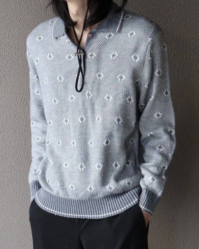 design lib knit polo top