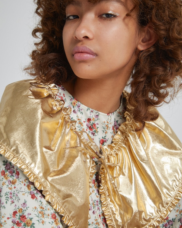 Metallic Frill Collar(GOLD)