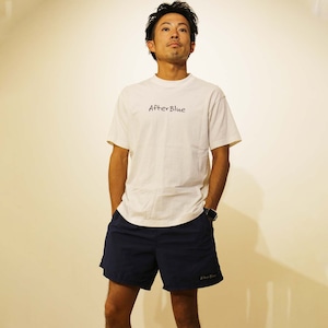 AfterBlue/アフターブルー ロゴS/S Tシャツ ナチュラル【オーガニックコットン】【ユニセックス】