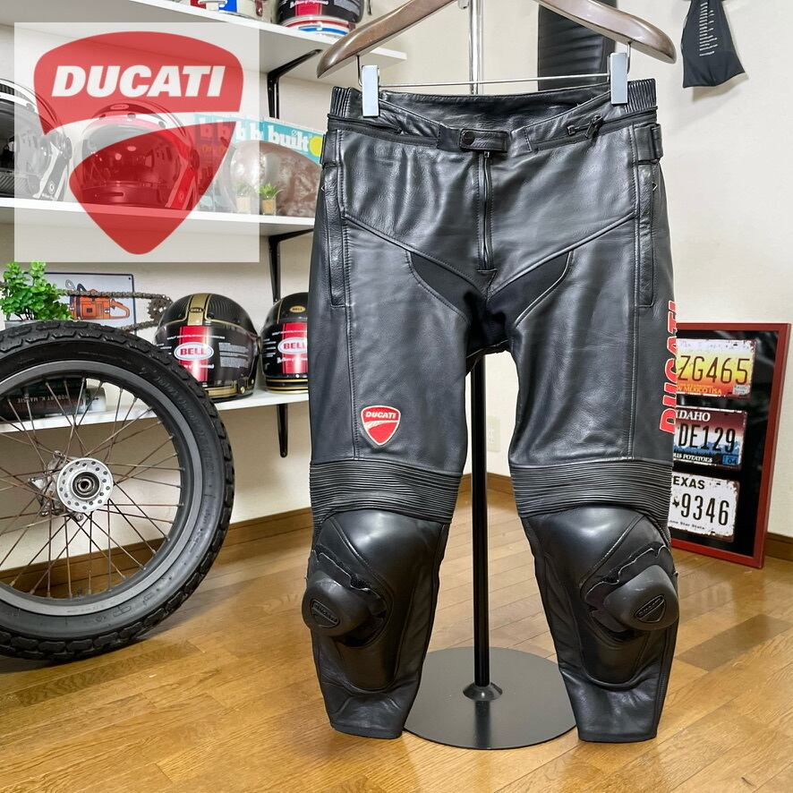 DAINESE DUCATI レザーパンツ く ハイブリッド50サイズ XL相当 