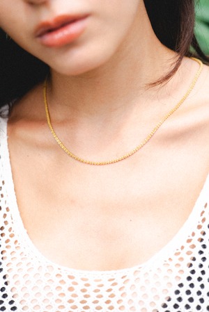 316L sparkling chain necklace［GOLD］#n