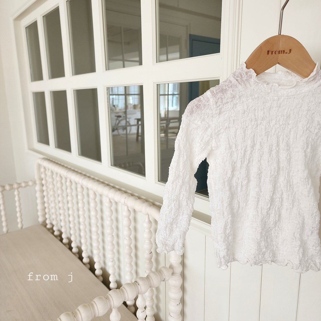 【即納】from.j/Jjuguri lace tee