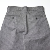 SAYATOMO / 2-Tack Herringbone Wide Slacks