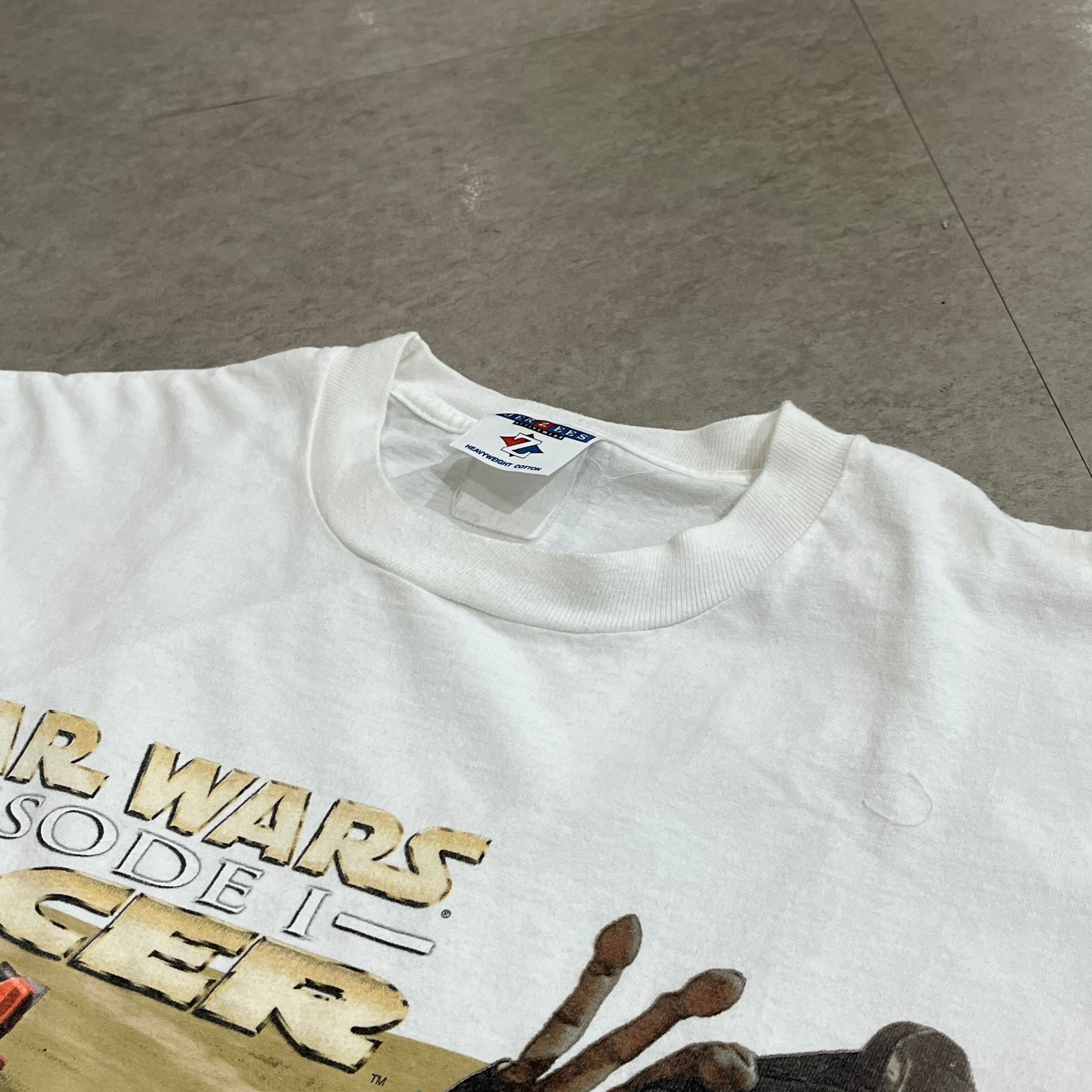 size:XL位【 STAR WARS 】スターウォーズ Nintendo64 プリントTシャツ プリントT JERZEES 白 ホワイト 古着  古着屋 高円寺 ビンテージ Slat_Albatross_Isla_Vintage