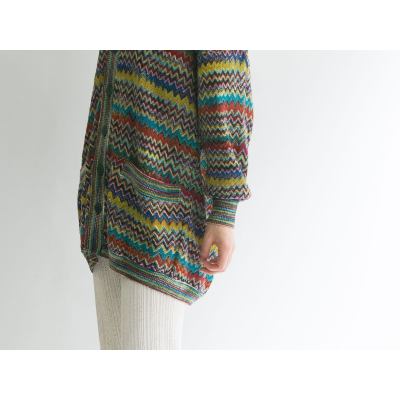 MISSONI】Made in Italy ziigzag knit cardigan（ミッソーニ 