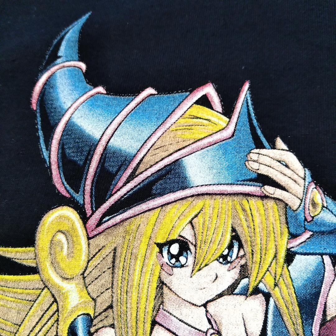 遊戯王 Tシャツ M 実寸はXLぐらい 黒 ブラックマジシャンガール アニメ