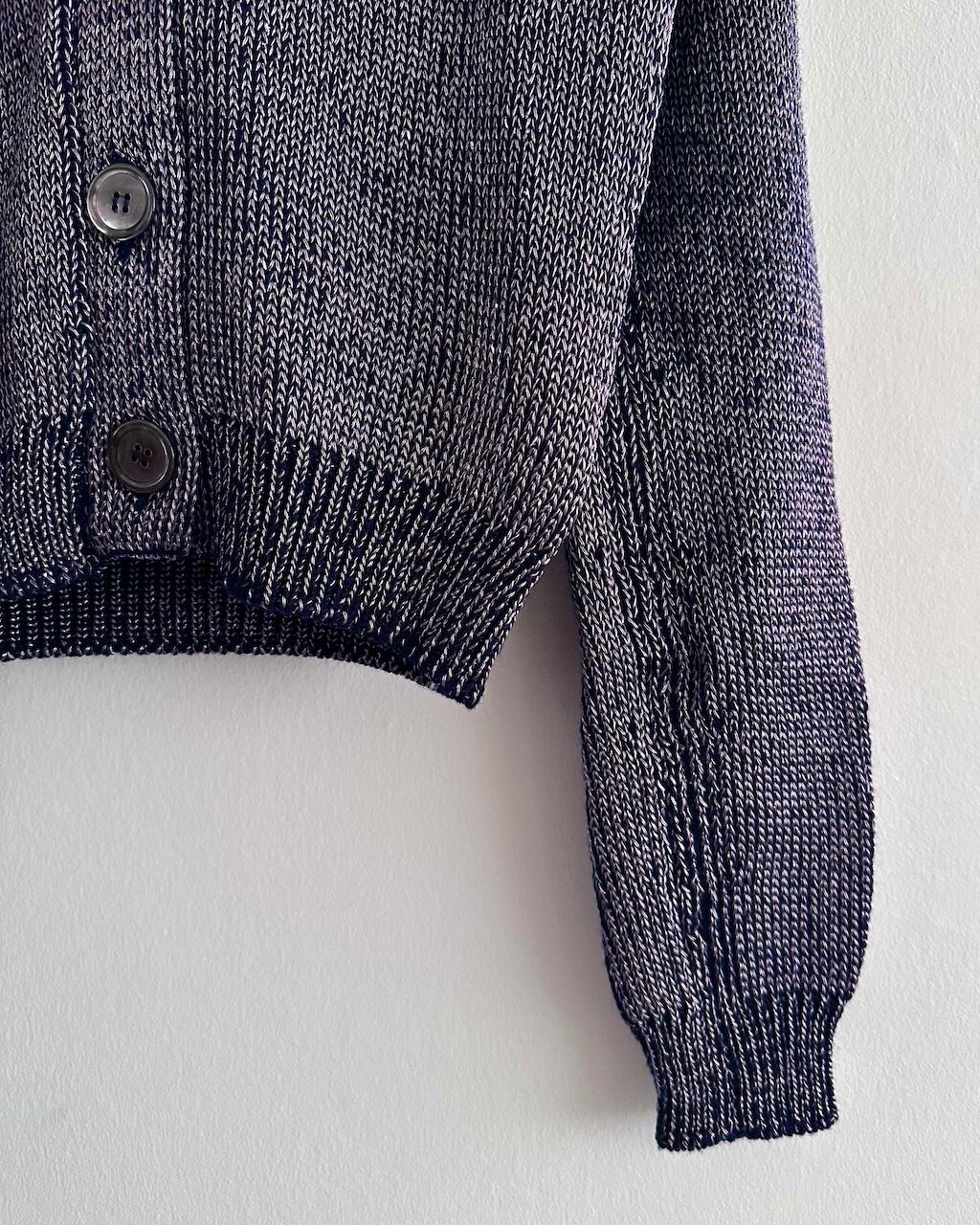 JIL SANDER METALLIC KNIT CARDIGAN | dear closet