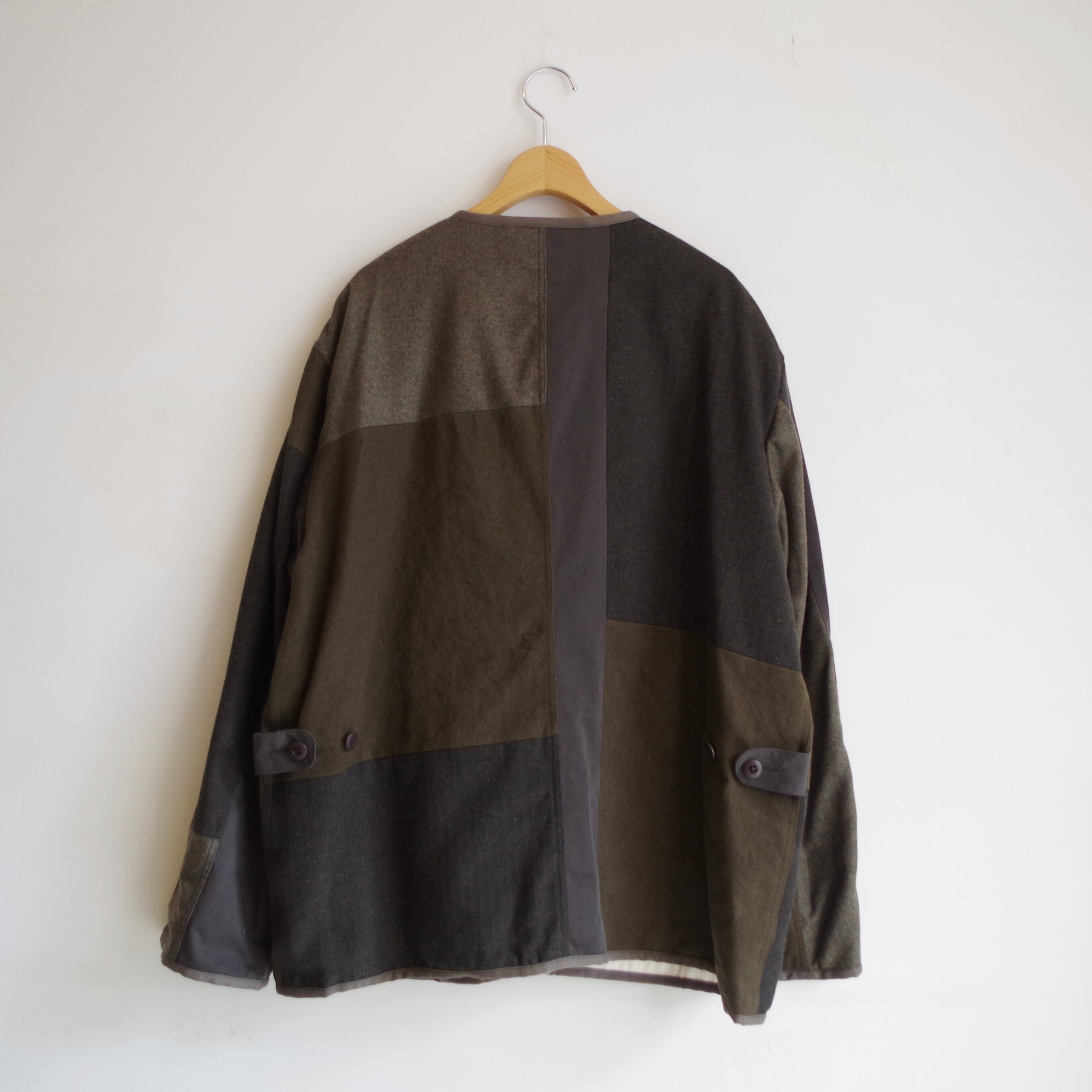 SAGE DE CRET Patchwork Liner Jacket Olive | 1F Store