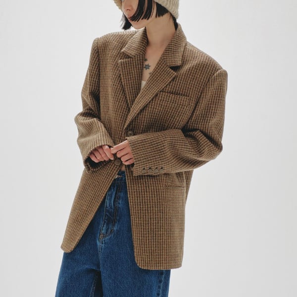 TODAYFUL トゥデイフル Wool100% Check Jacket ウール100％チェック