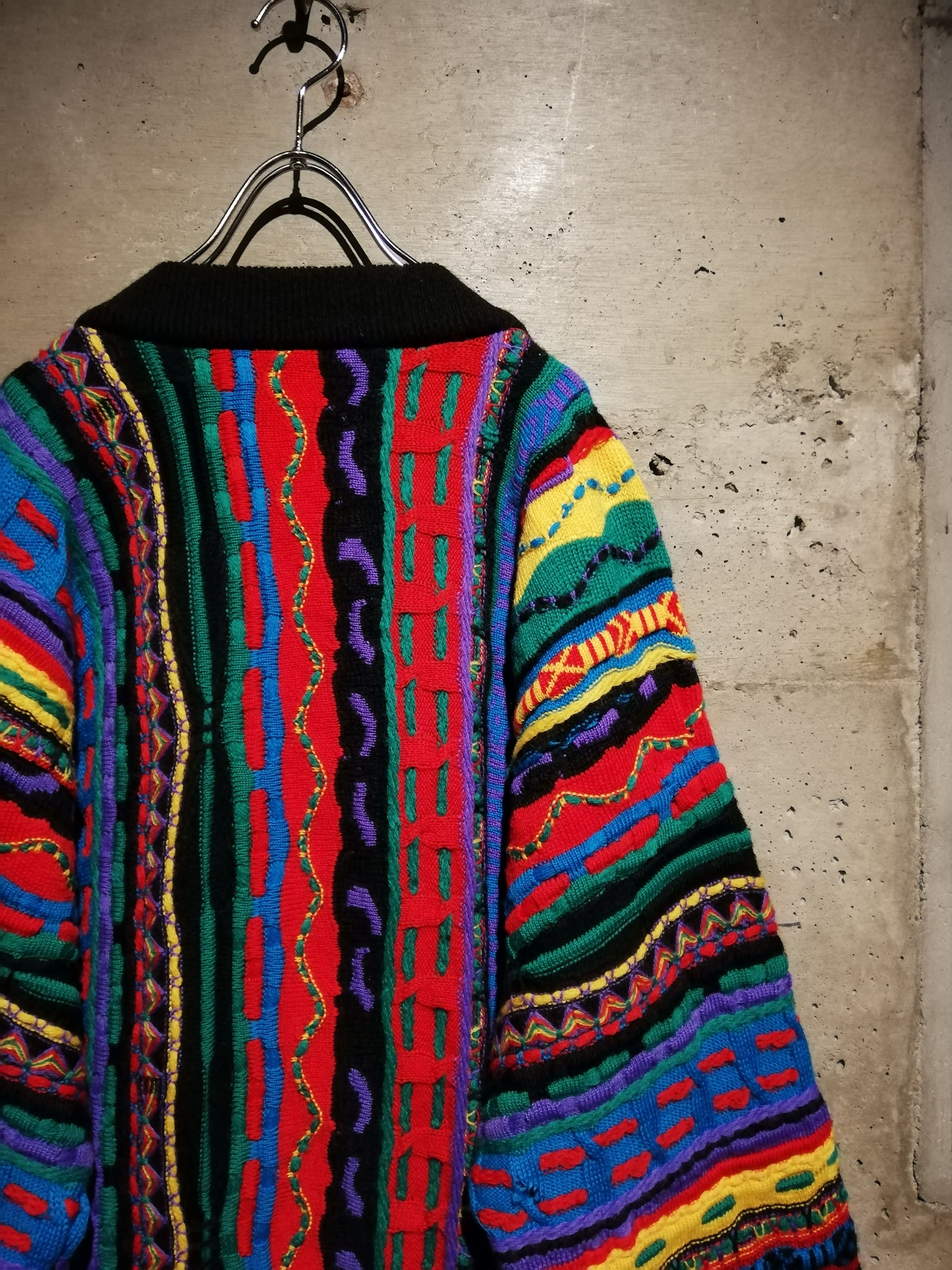 Caka】“COOGI”Multi Color Vintage Knit Cardigan | Caka(カカ）下北沢