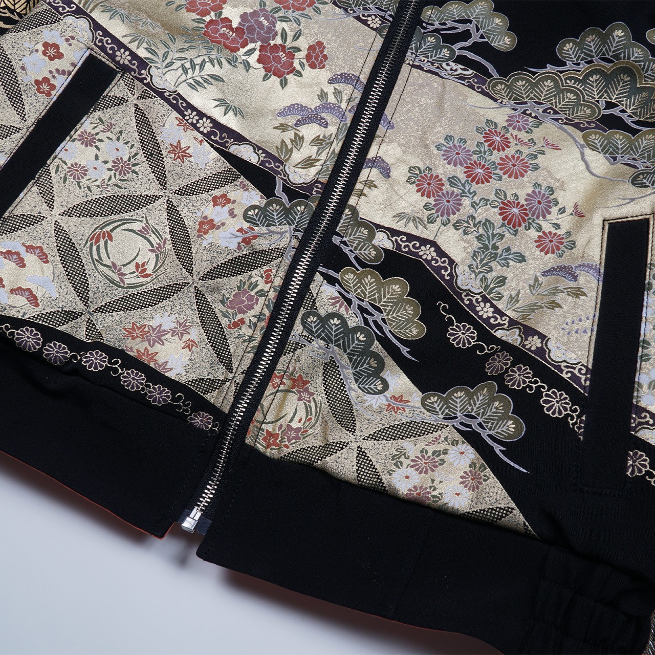 【BJK-L001】再構築リバーシブル着物ボンバー  KIMONO REVERSIBLE BOMBER JACKET