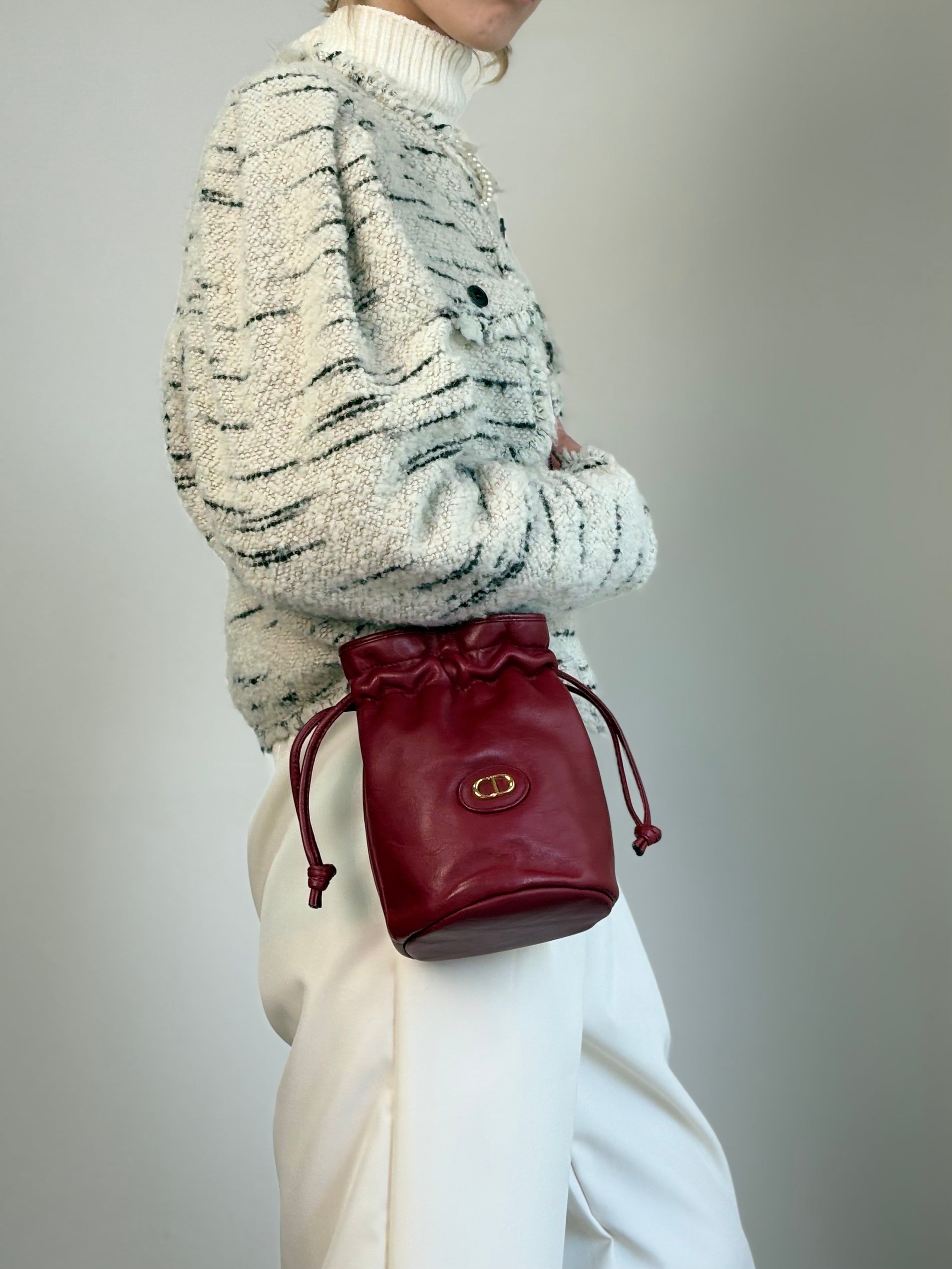 Christian Dior クリスチャン ディオール ショルダーバッグ レッド CD