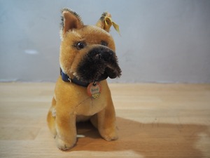 オールド シュタイフ お座りボクサー Steiff Boxer 14cm all ID