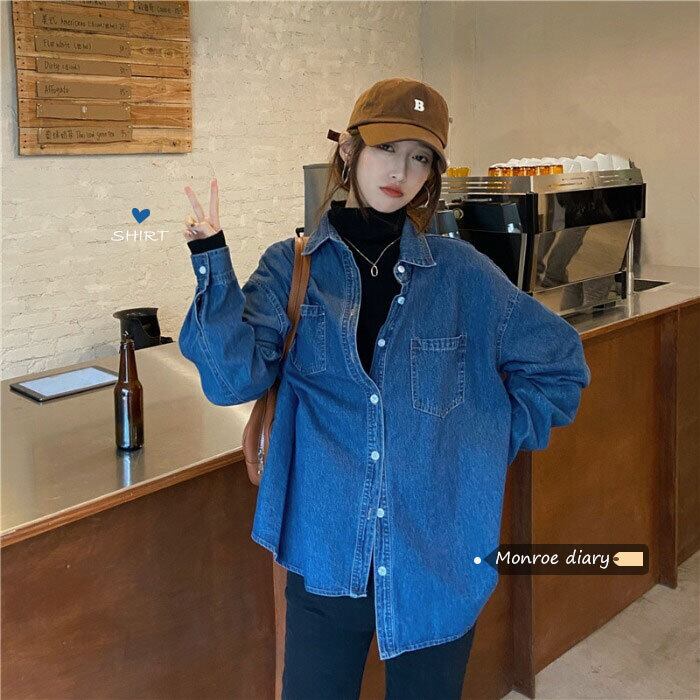 スタイルジャケット スプリングスタンダードトップス シャツ ロング レトロ 春物 モンロー25028946788