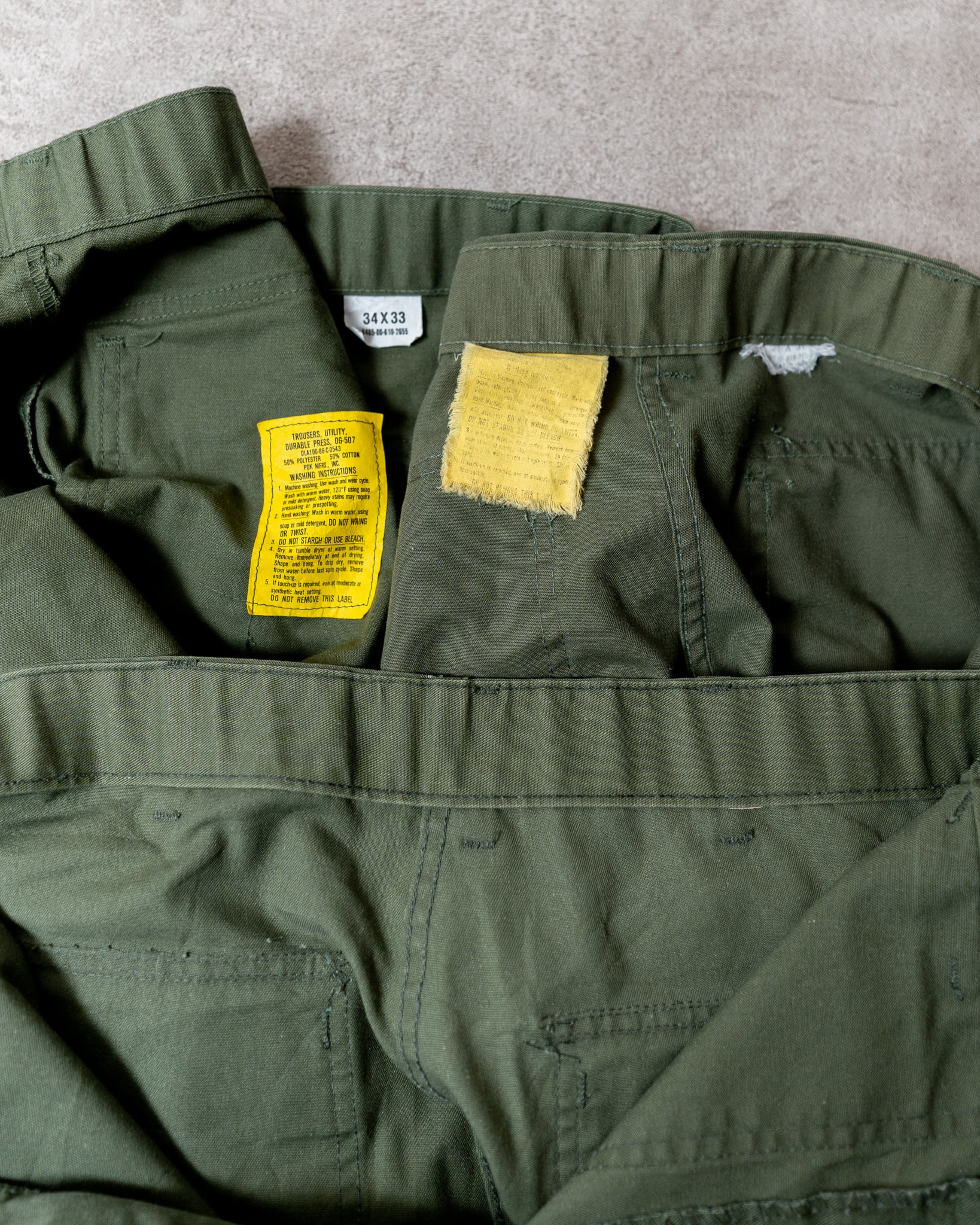 USED】U.S.Army Utility Trousers OG-507 実物 米軍 ベイカーパンツ