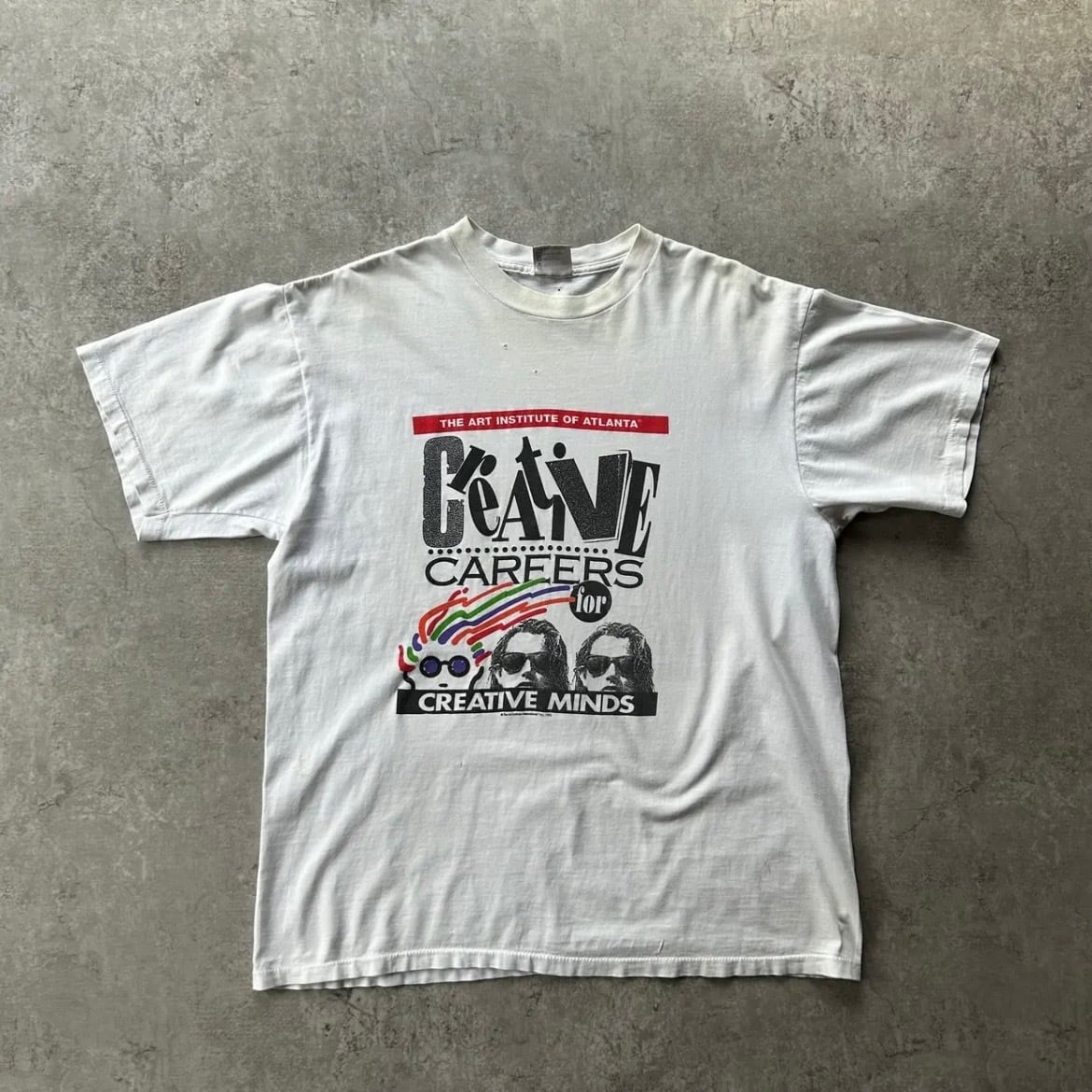 90s- ノベルティtシャツ ホワイト L 瀬戸朝香 健康向上計画 明治安田