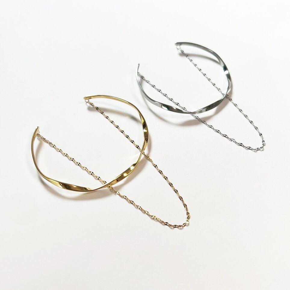 シルバー 波状エッジ バングル ランダムエッジバングルM | エマージュ公式通販 -emerge